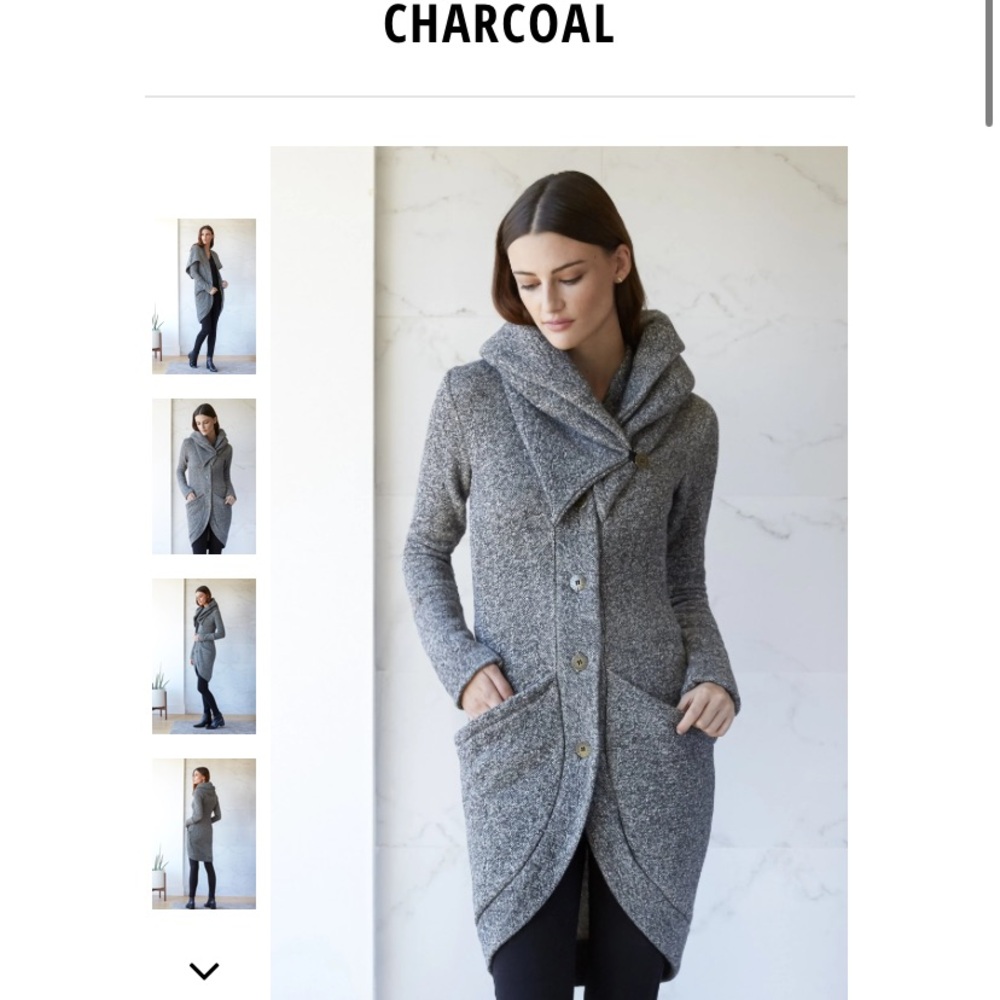 Rebecca King 3 Way Sweater Charcoal